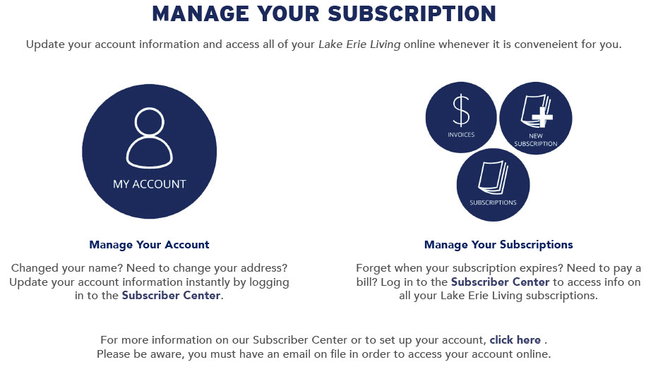 Manage your subscription